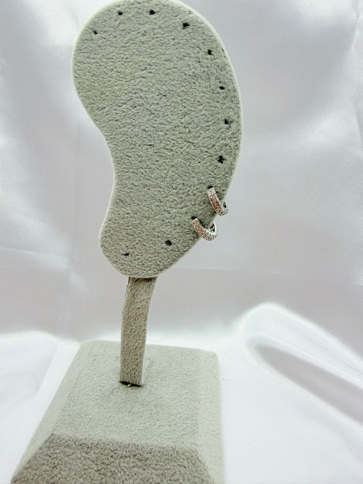 Cerchietti piccoli con Strass Argento