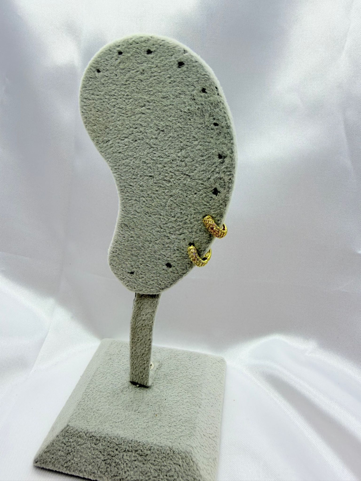 Cerchietti Piccoli con Strass Oro