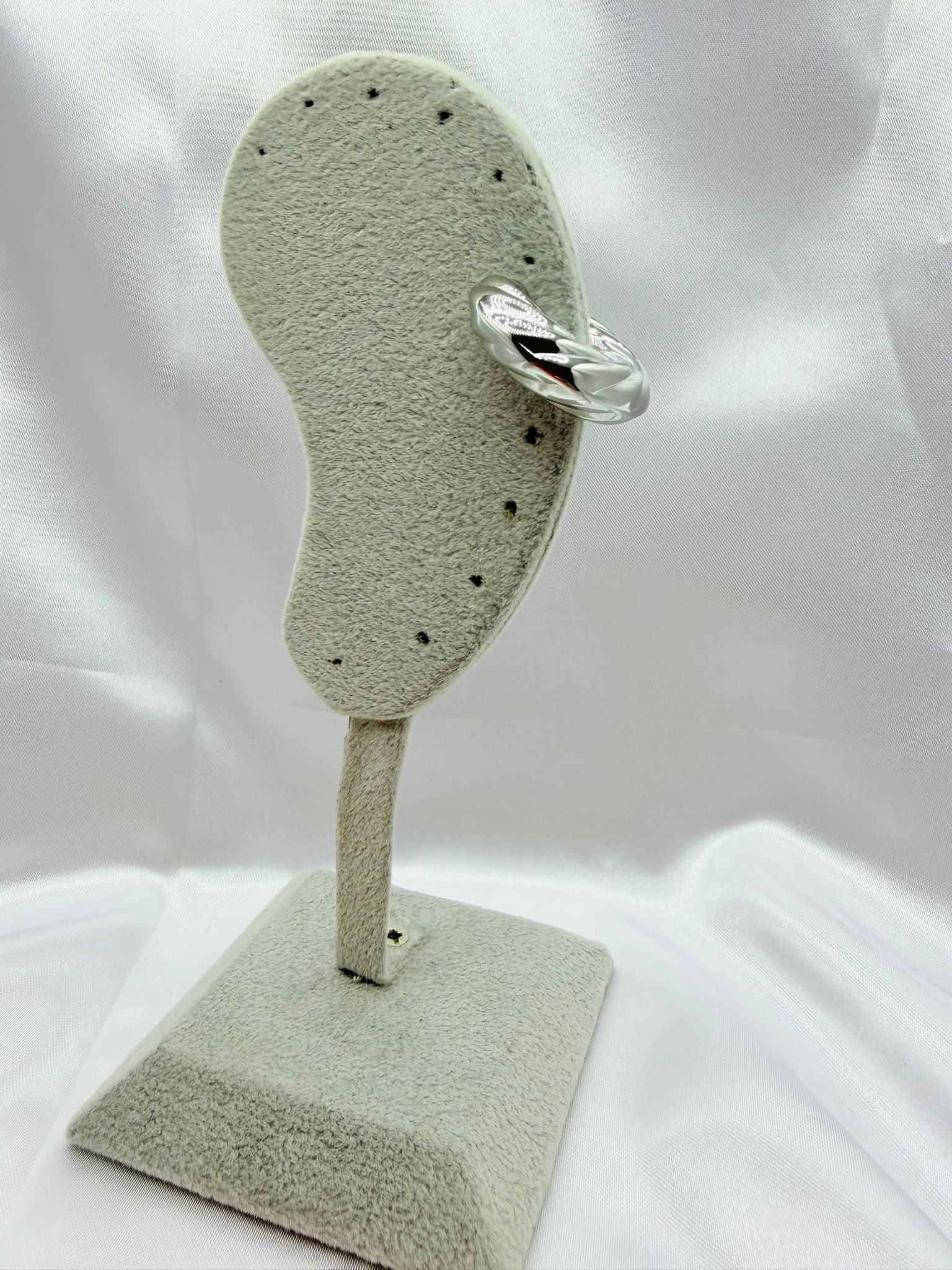 Ear Cuff Big Torchon Argento