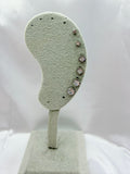 Set orecchini Quadrato con Strass Argento
