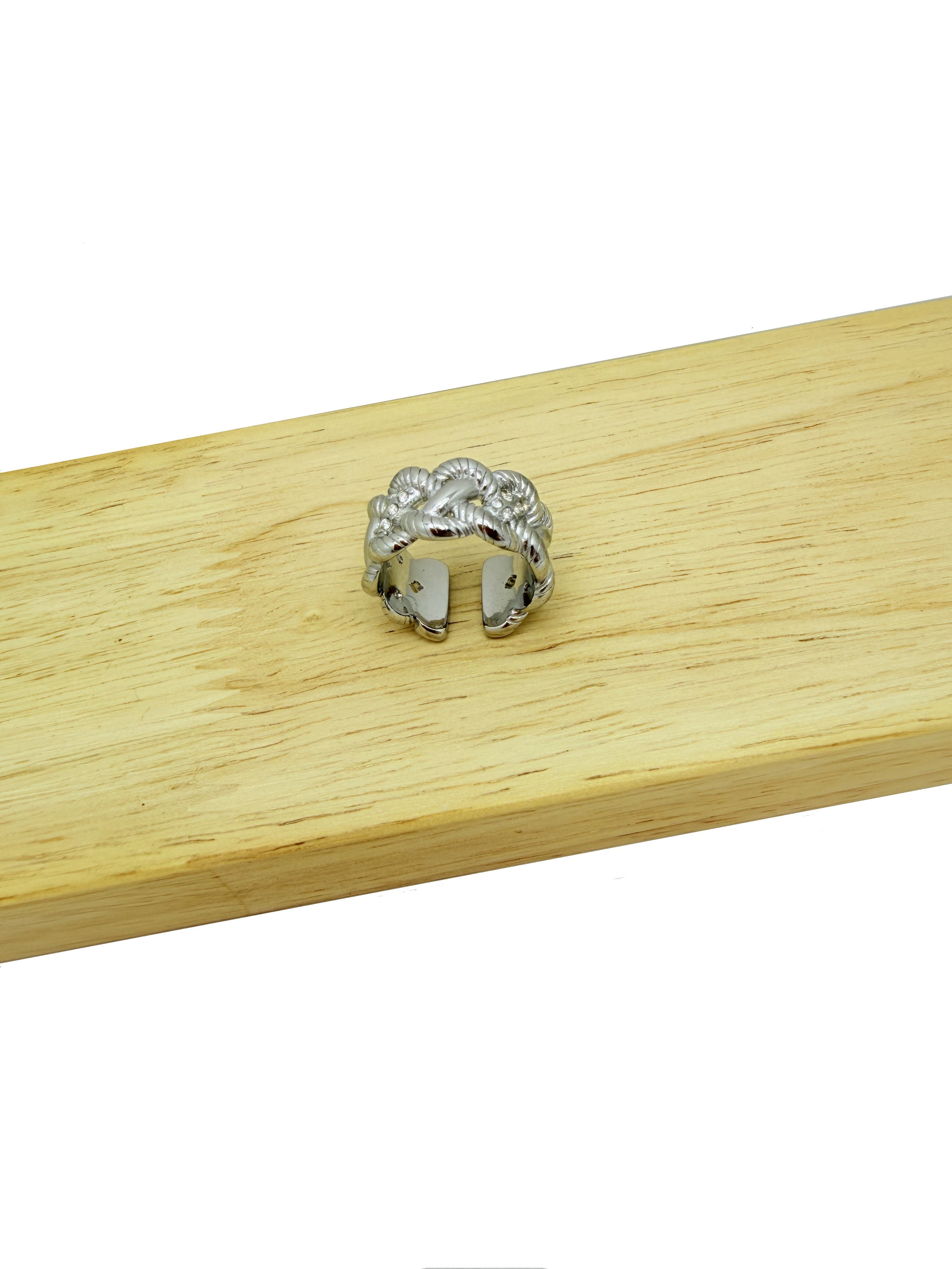 Anello Intrecciato Argento