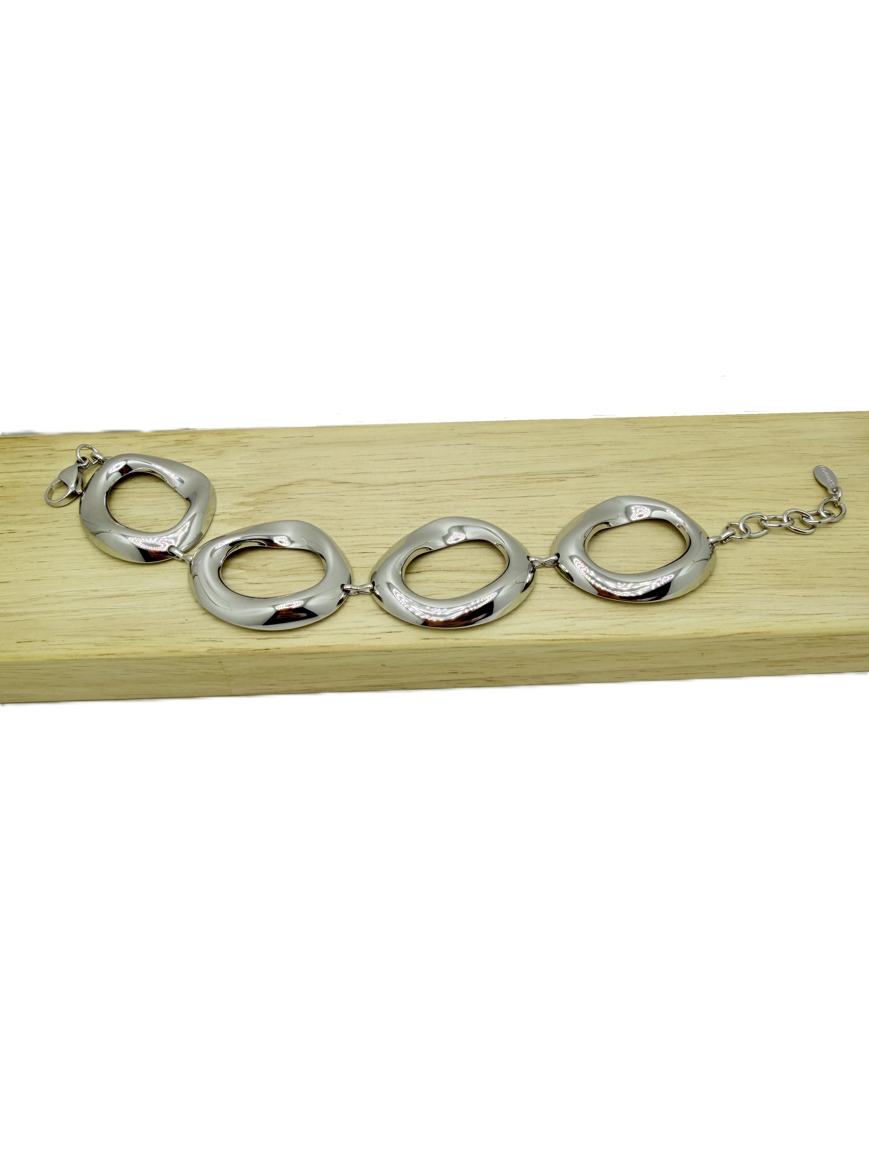 Bracciale Ad Anelli Argento