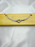 Bracciale Cuore Traforato Argento