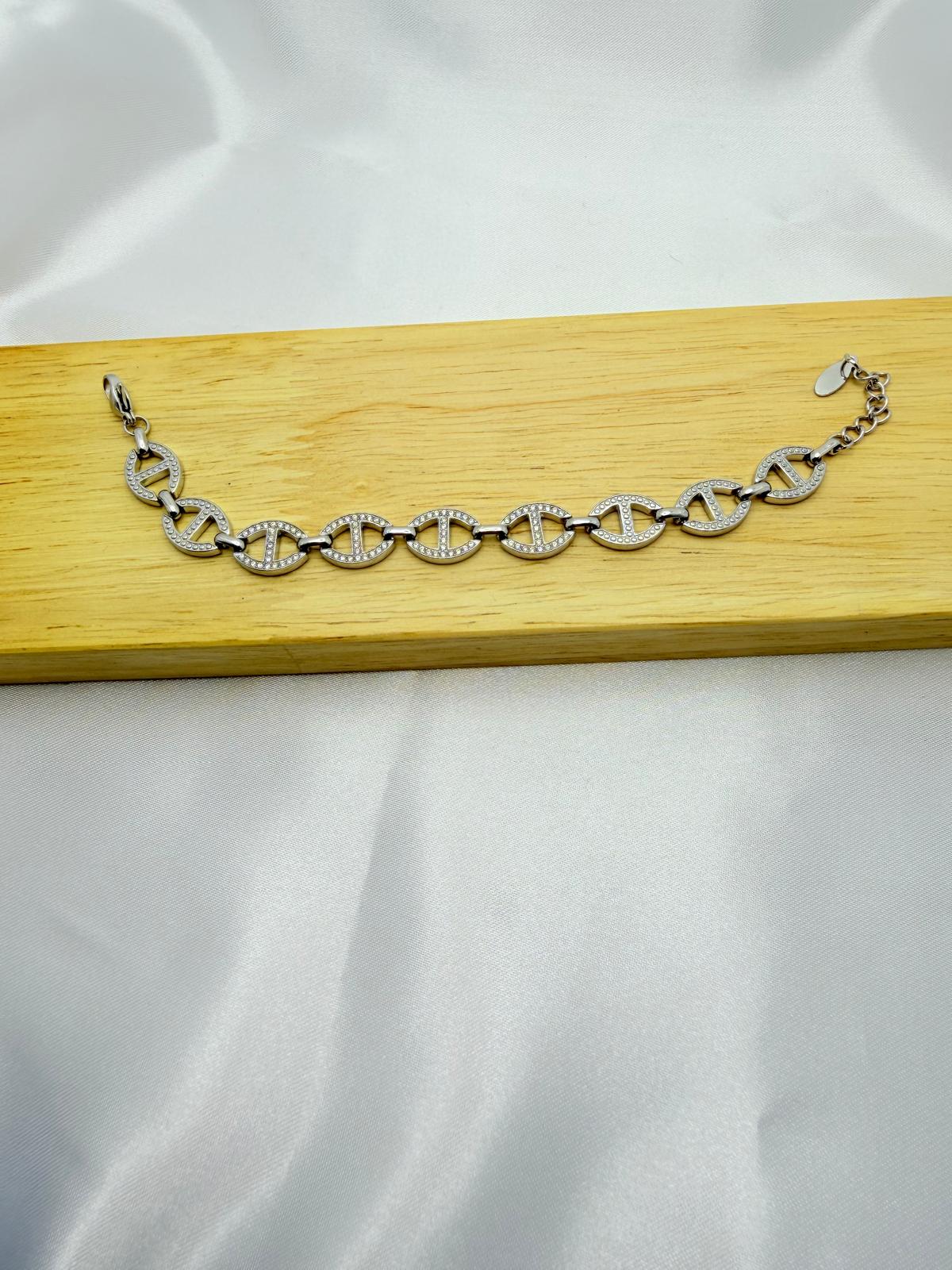 Bracciale Marinara Strass Argento