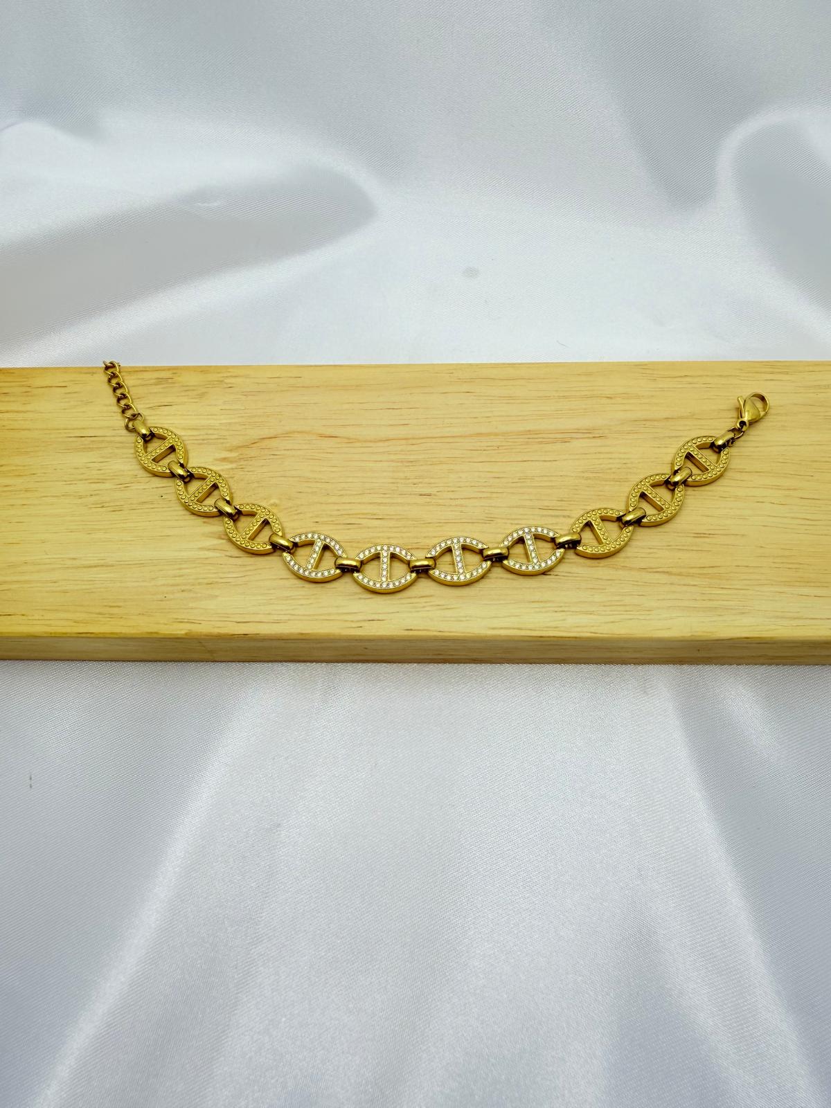 Bracciale Marinara Strass Oro