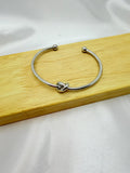 Bracciale Rigido Nodo Argento