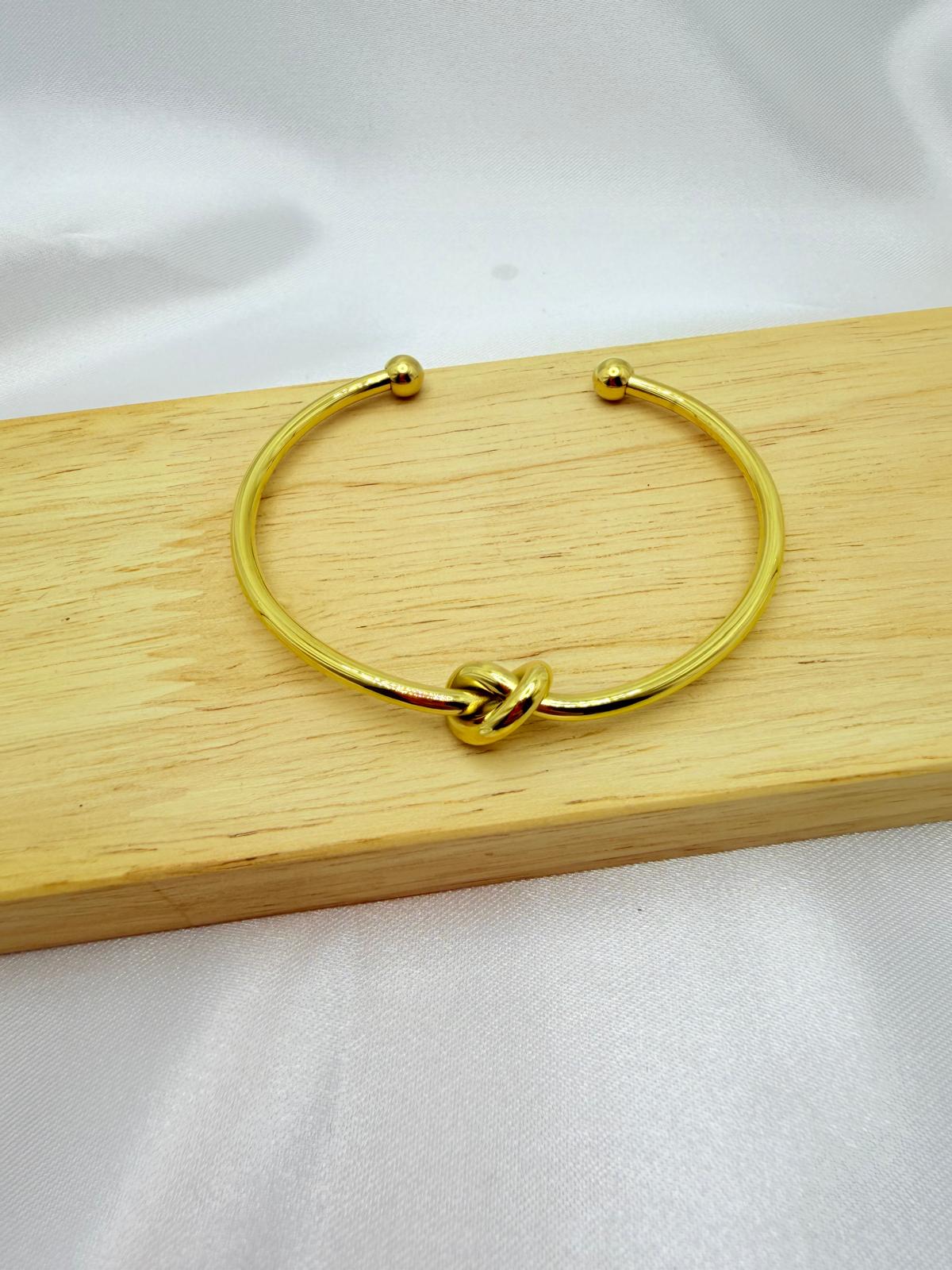 Bracciale Rigido Nodo Oro