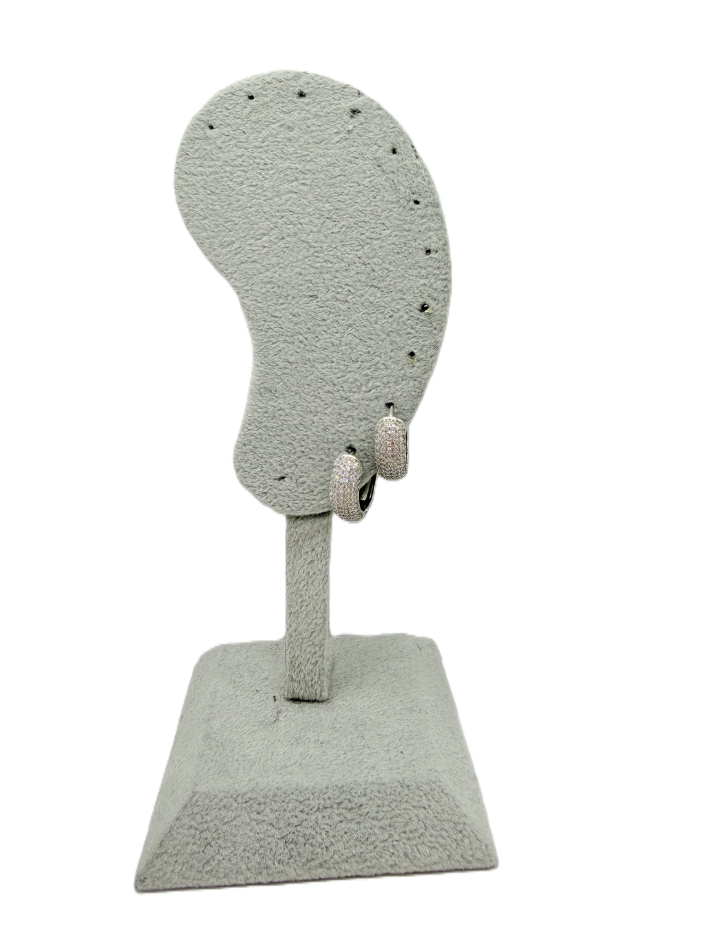 Cerchietti Medi con Strass Argento