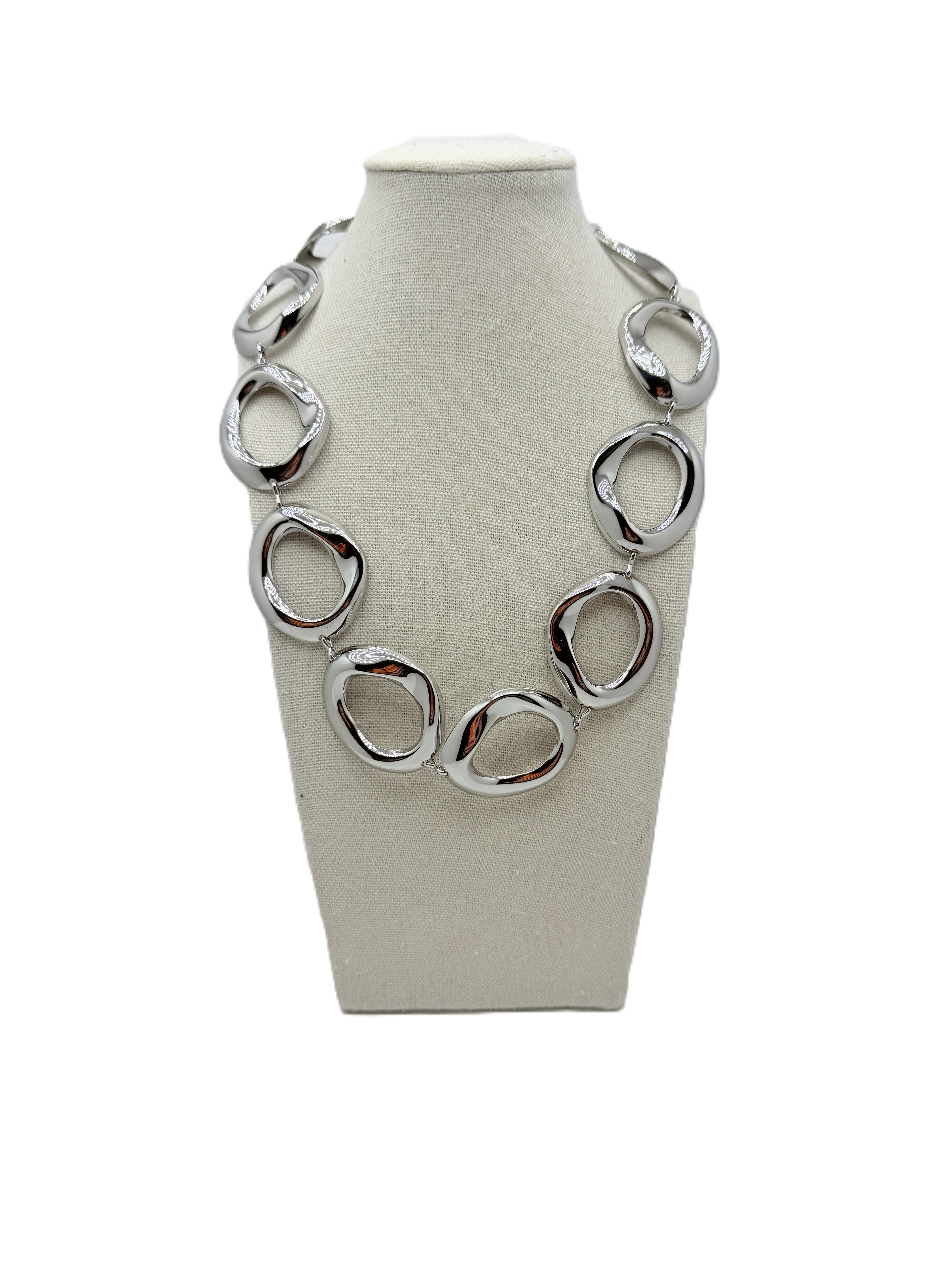 Collana Ad Anelli Argento