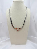 Collana Cuore Traforato Argento