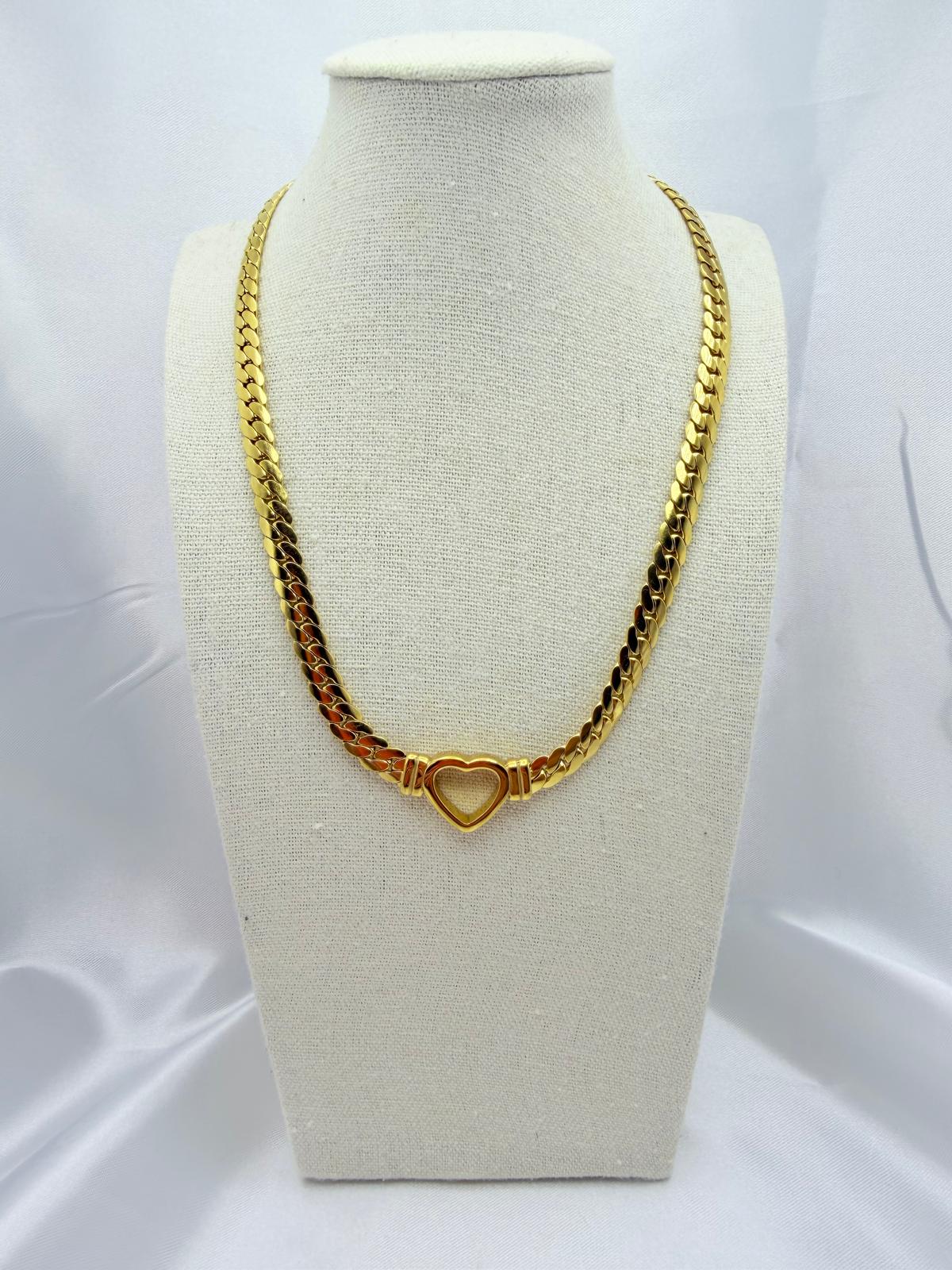 Collana Cuore Traforato Oro