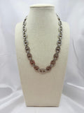 Collana Marinara Strass Argento