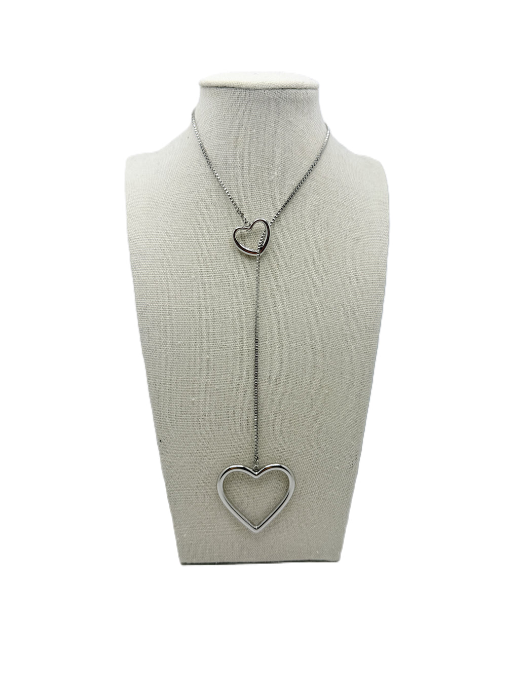 Collana Sali e Scendi con Cuore Argento