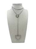Collana Sali e Scendi con Cuore Argento