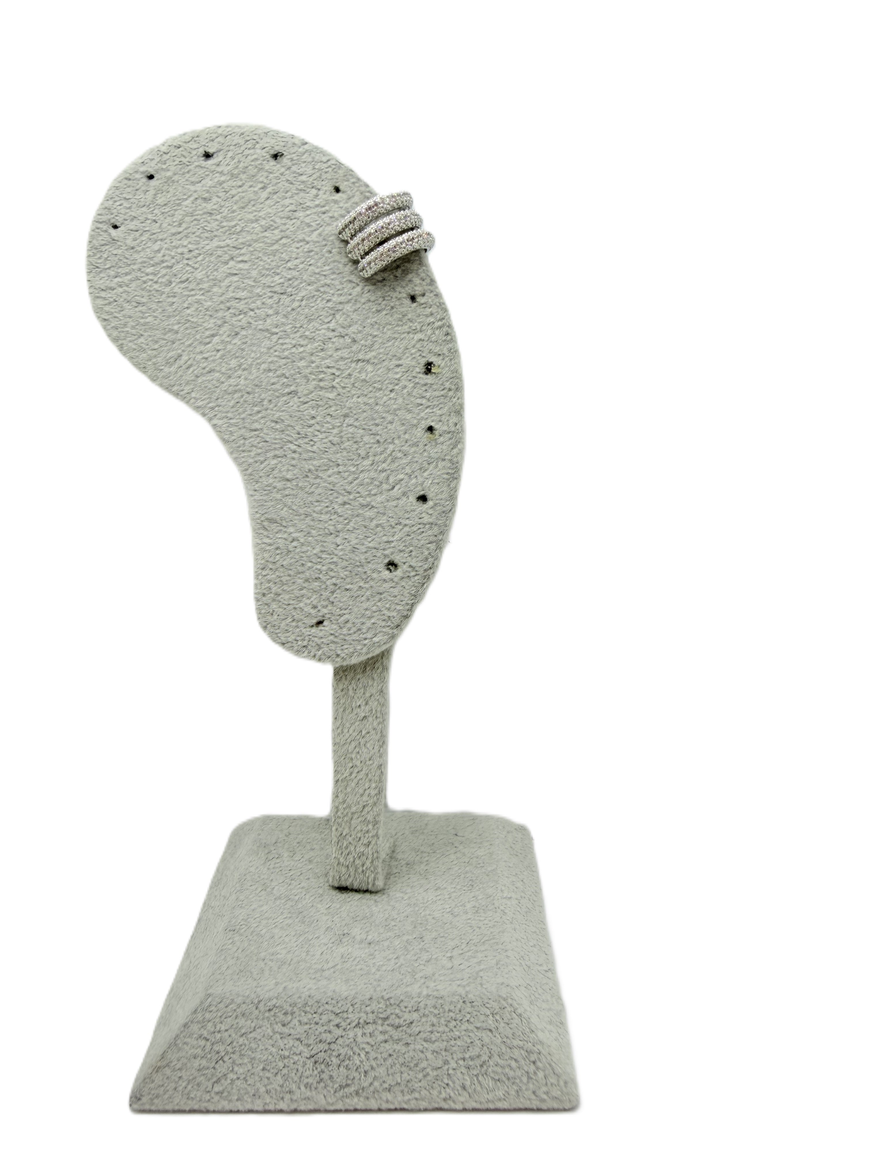 Ear Cuff Tecla Strass Argento