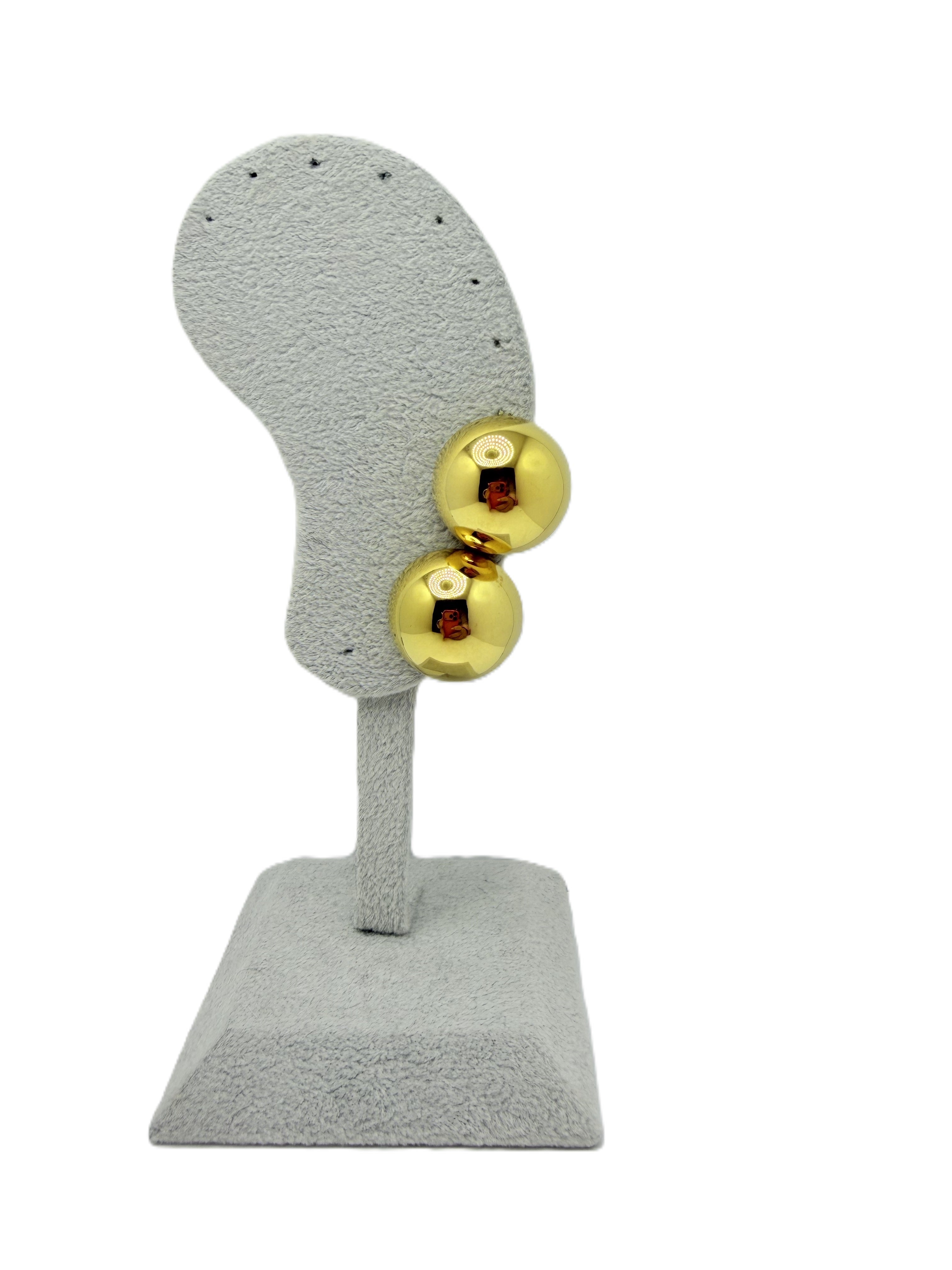 Orecchini Bottone Oro