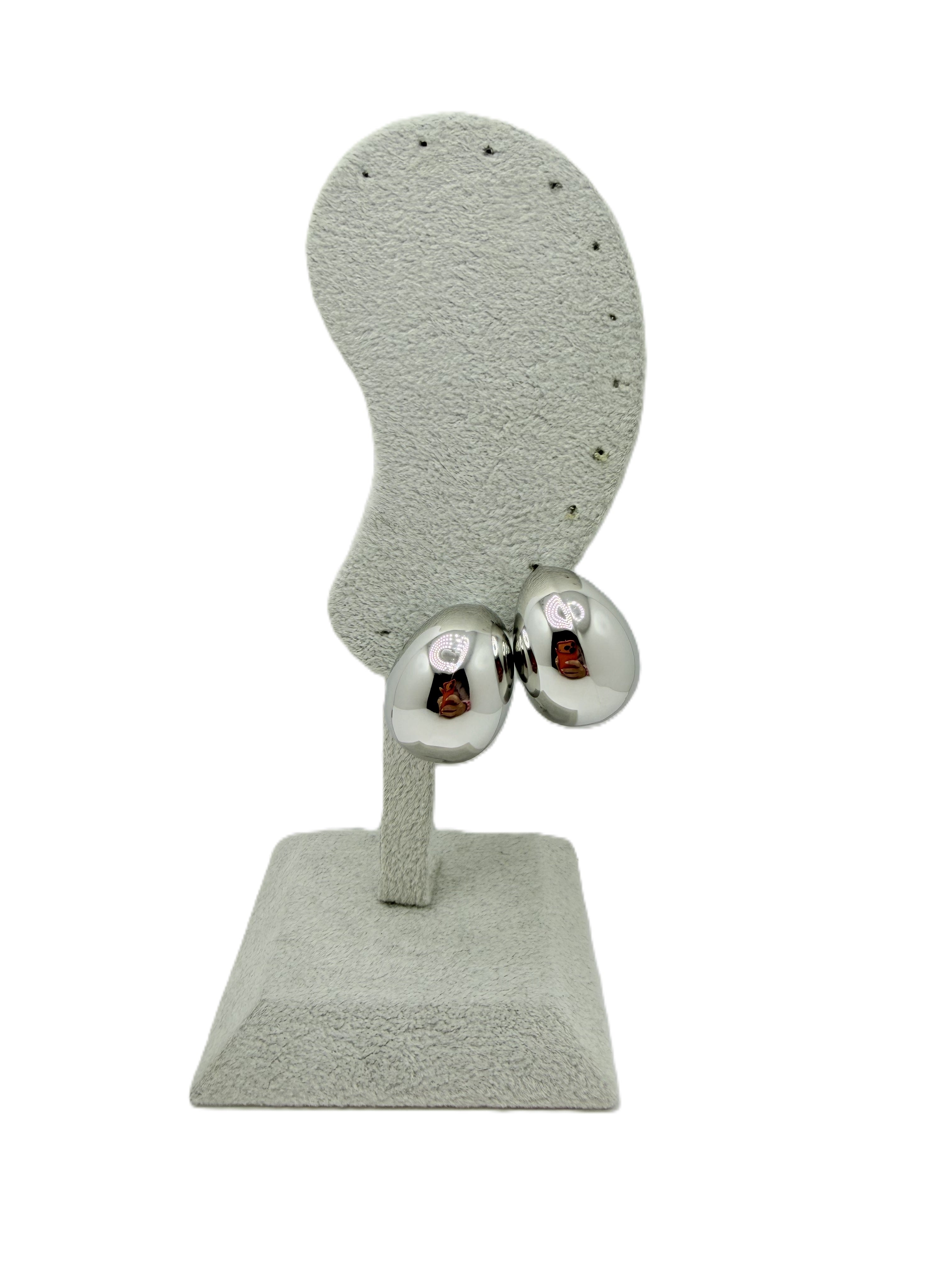 Orecchini Virgola Big Argento